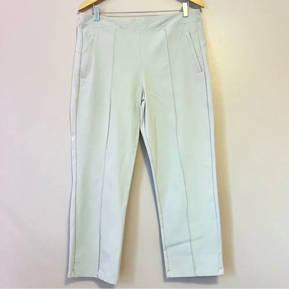 Athleta Headlands Hybrid Pant Birch Gray Sz 16 Stretch Hiking Outdoor Gorpcore - Picture 2 of 12